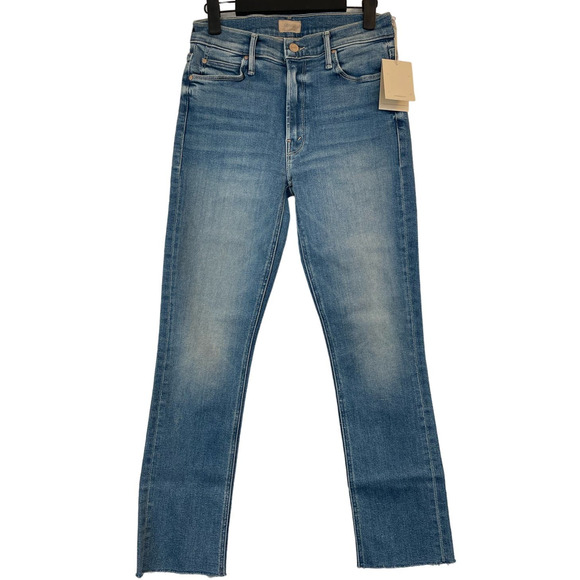 MOTHER | NWT The Mid Rise Dazzler Ankle Fray Riding the Cliffside Jeans 25 - Picture 4 of 16